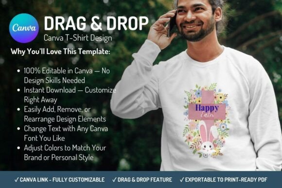 Download Canva T-Shirt Design Template - Easter - Design template Collection