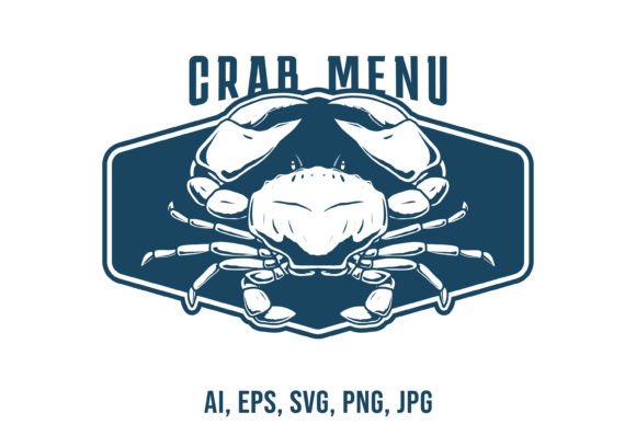 Download Crab Menu Logo Design Template - Premium Bundle