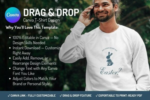 Download Canva T-Shirt Design Template - Easter - Design template Collection