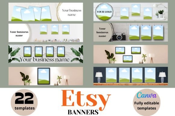 Download Etsy Banner Template , Printable Mockup - Etsy banner Collection