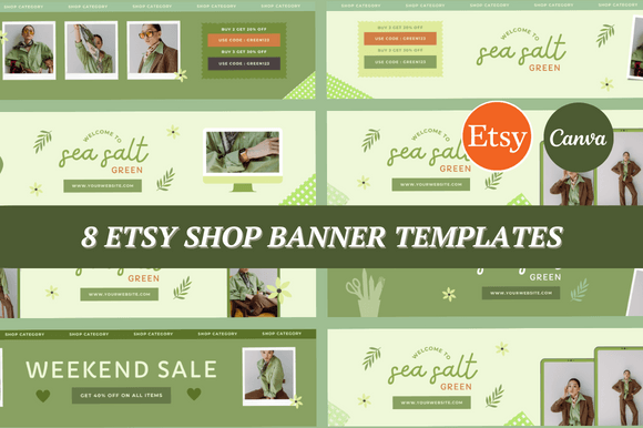 Download Sea Salt Green Etsy Banner - Etsy banner Collection