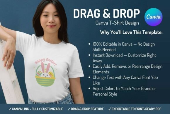 Download Canva T-Shirt Design Template - Easter - Design template Collection