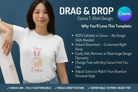 Download Canva T-Shirt Design Template - Easter - Design template Collection