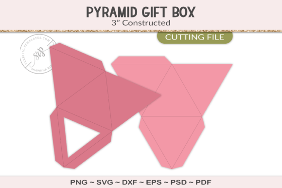 Download Pyramid Favor Box Design Template - Premium Resources