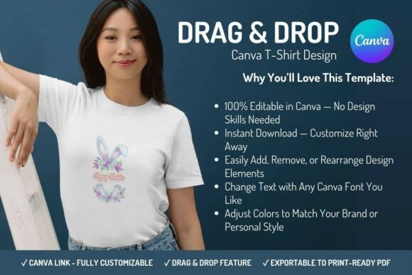 Download Canva T-Shirt Design Template - Easter - Design template Collection