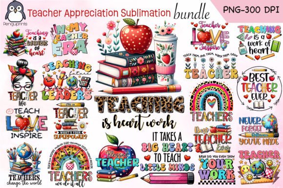Download Teacher Appreciation Sublimation Bundle - Teacher appreciation Collection