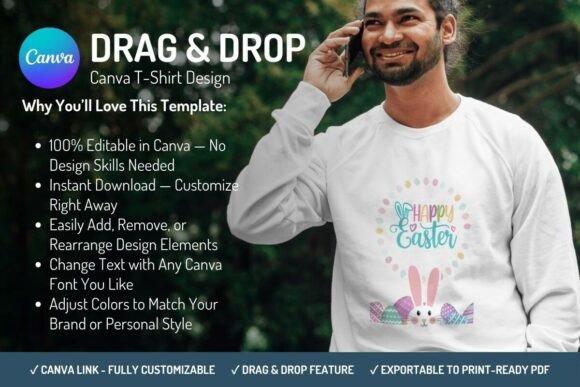 Download Canva T-Shirt Design Template - Easter - Design template Collection