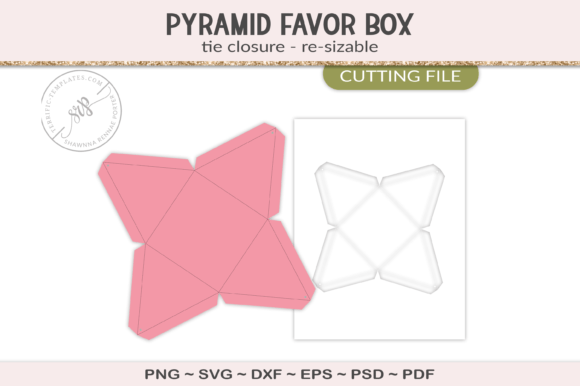Download Pyramid Favor Box Design Template - Design template Collection