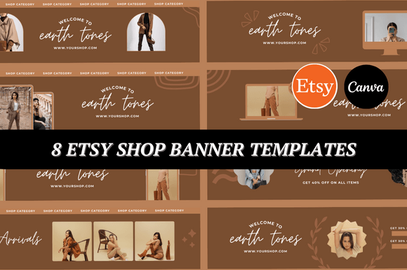 Download Earth Tones Etsy Banner - Etsy banner Collection