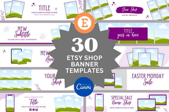 Download 30 Etsy Banner Mockups - Etsy banner Collection