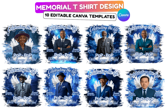 Download 10 Memorial Blue T Shirt Design Template - Design template Collection