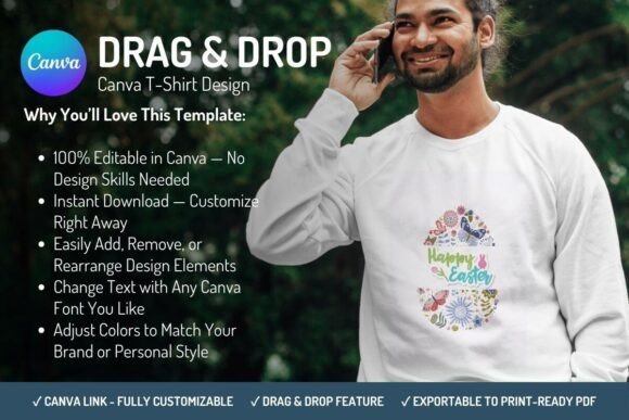 Download Canva T-Shirt Design Template - Easter - Design template Collection