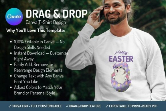 Download Canva T-Shirt Design Template - Easter - Design template Collection