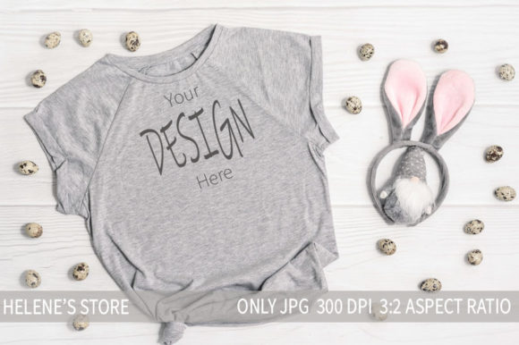 Download Easter T Shirt Mockup, Gray Tees Mock - Premium Resources